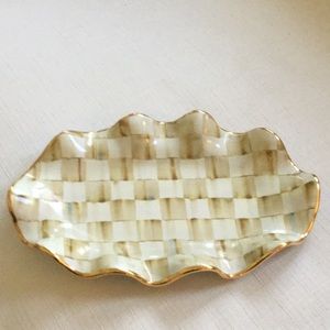 MacKenzie-Childs Parchment Check Dish